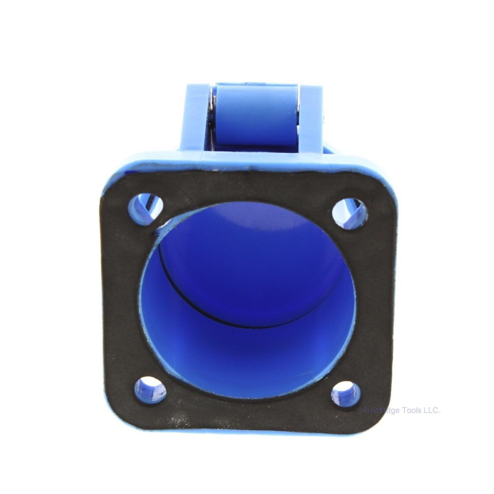 Blue Molded Panel Mount Snap Back Cover Protective Cap