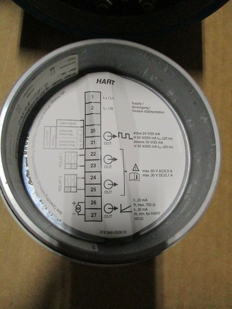 ENDRESS HAUSER, 63FC40AAW00A25B2A, 1.5" 150 FLOW METER, USED