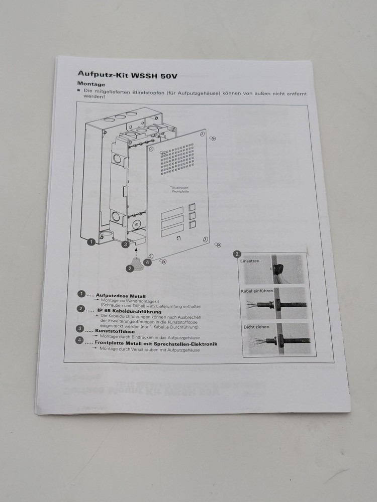 COMMEND WS Stainless Steel Intercom Surface-Mount Kit (WSSH50VSS)