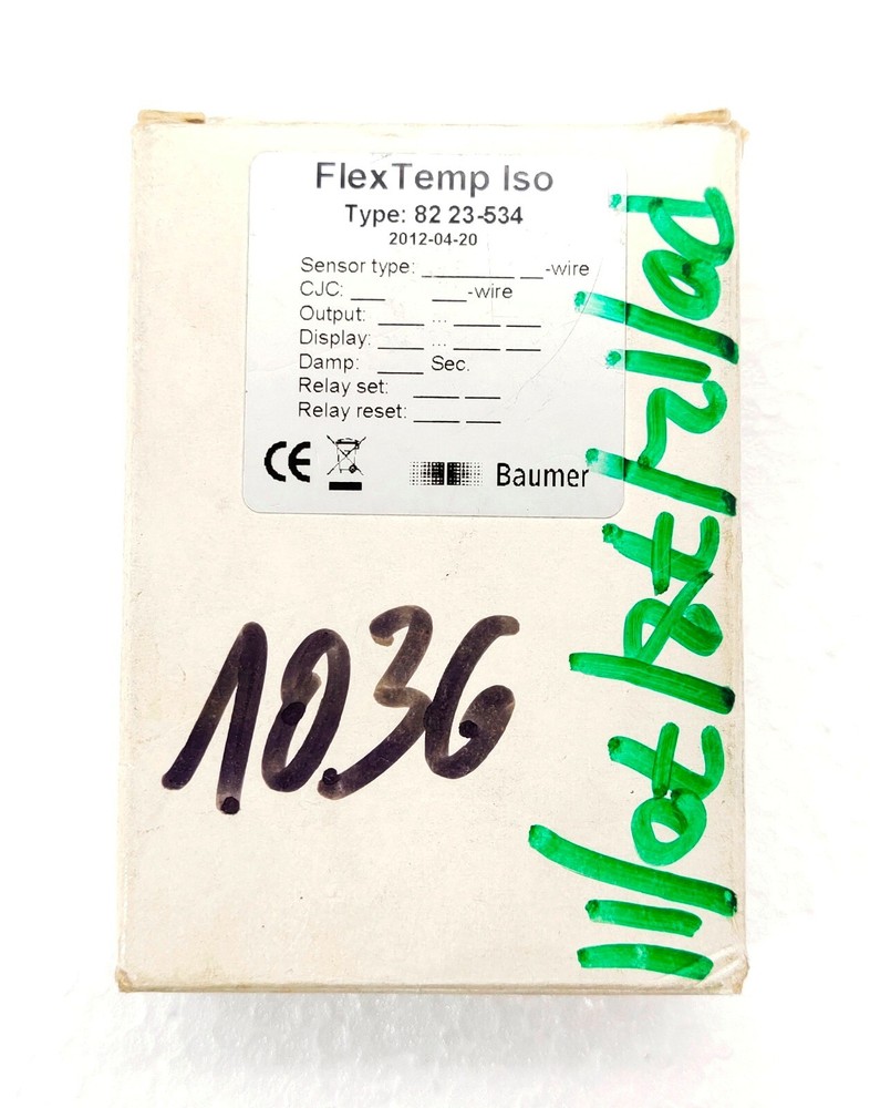 BAUMER FLEXTEMP ISO UNIVERSAL TRANSMITTER 82 23-534