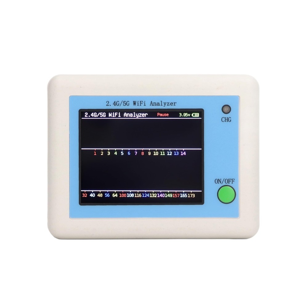 Analyzer, 2.4G 5G Analyzer, 2.4 Inch TFT Color Screen Scanner Network Analyze...