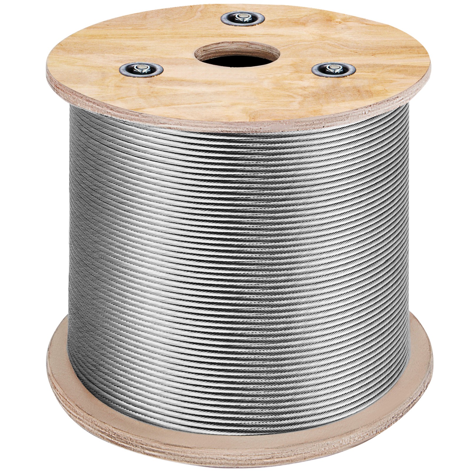 Uimoso T316 Stainless Steel Cable 1/8" 7x7 Steel Wire Rope 500ft Cable Railing