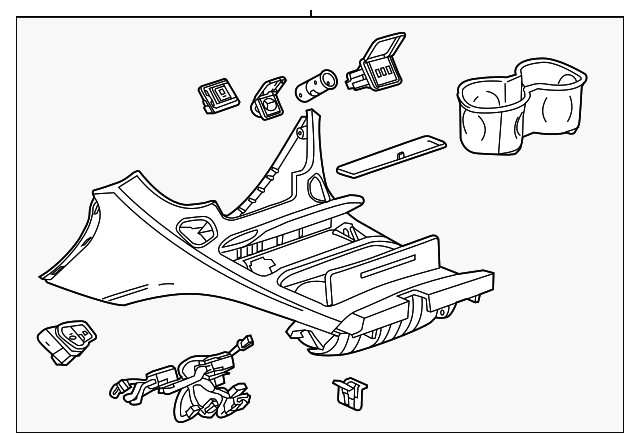 Genuine GM Console Assembly 84127579