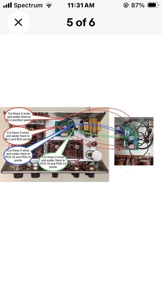 Dynaco PAS-2 PAS-3 power supply capacitor board assembled