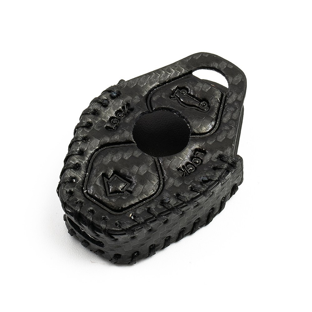 Carbon Leather Car Key Case For M3 E38 E39 E53 E60 E61 E83 E85 E86 Black