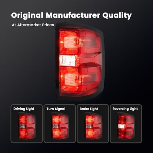 Tail Light Compatible with 2014 2015 2016 2017 2018 Chevy Right Passenger Side