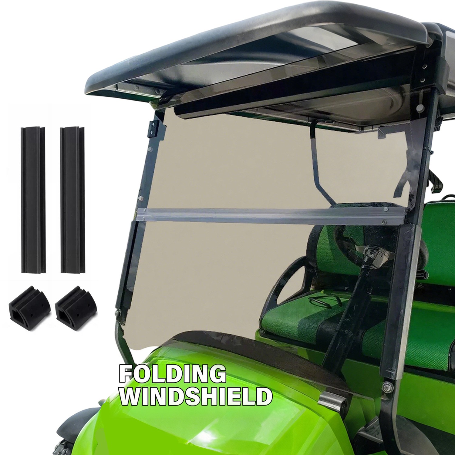 For Club Car Precedent / Tempo / Onward 2004-Up Golf Cart Windshield Tinted