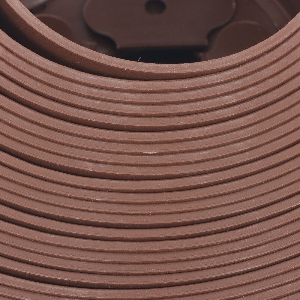 66FT 4” No Dig Lawn Border L-shaped Brown Garden Edging Kit W/ 60 Spike Plastic