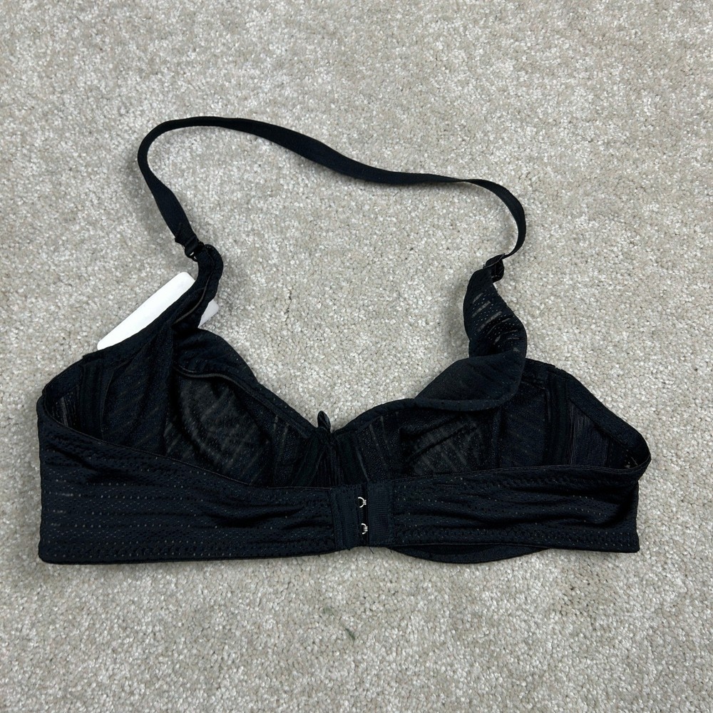 VKVR Black Underwire Halter Bra 34C Womens NWT Adjustable Strap