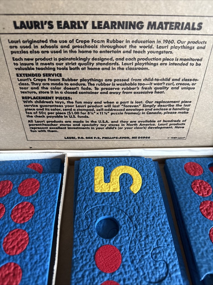 Lauri’s Early Learning Materials foam Counting