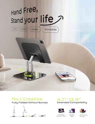 for iPad Stand Holder Adjustable Tablet Stand for Desk, for iPad Accessories