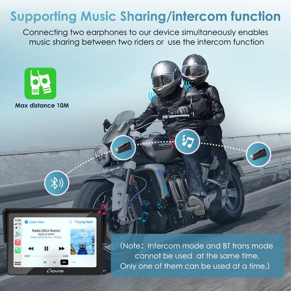 Carpuride W502B Pro BMW Motor Carplay Android Auto Intercom Compass Waterproof