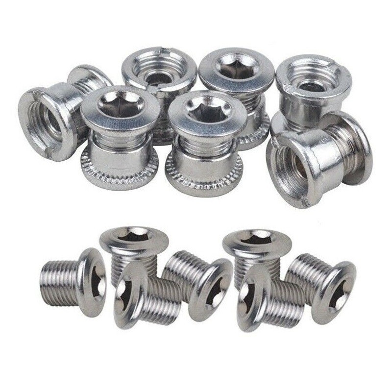 Bicycle Road Bike Crank Nuts Chainwheel Bolts Chainring Screws Bolt 6.5/8.5mm