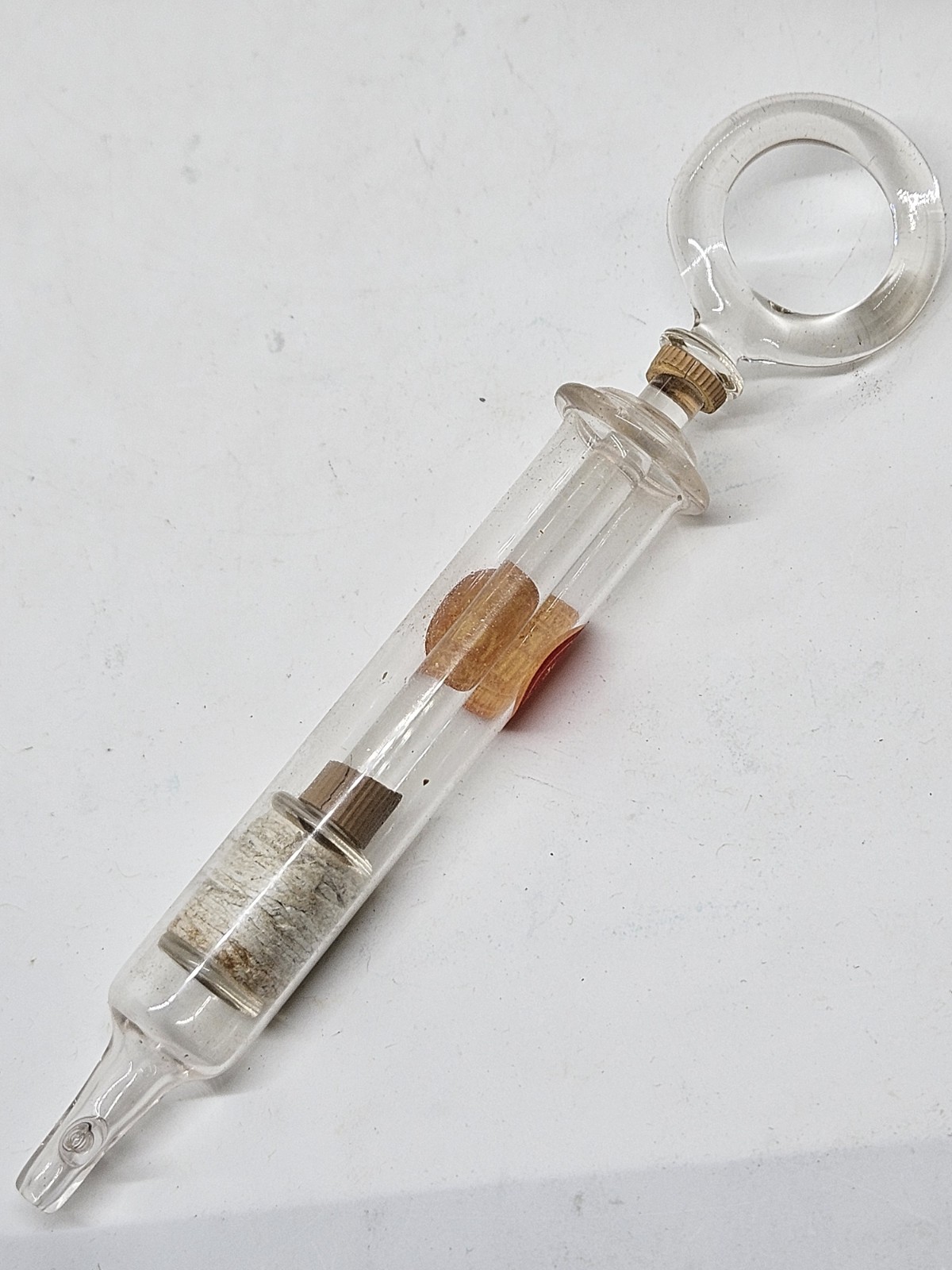 1800's Victorian DR. SPRAGUE'S SYRINGE Hand Blown Glass - P.J. McElroy Cambridge