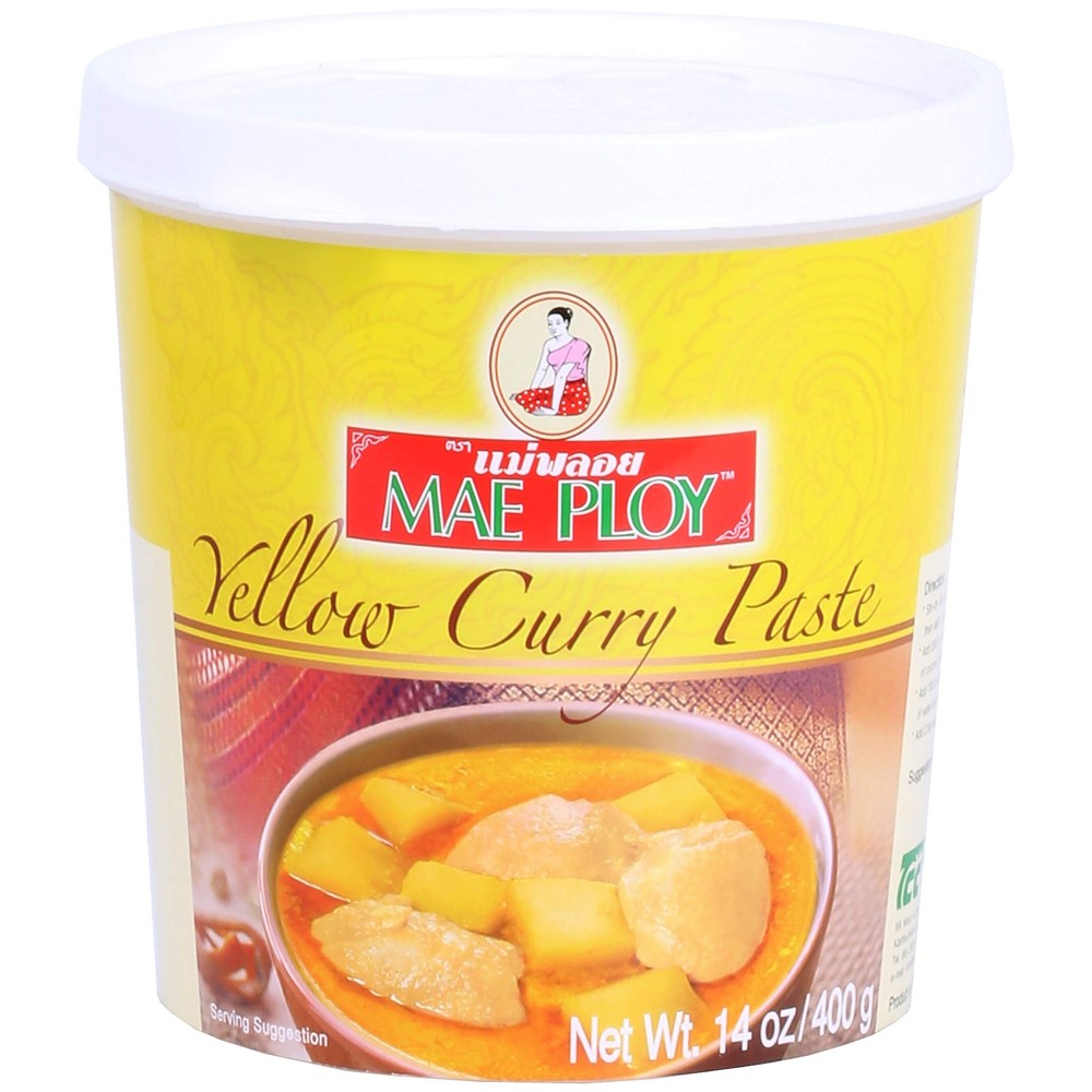 Mae Ploy Thai Yellow Curry Paste for Restaurant-Quality Curries Aromatic Blend