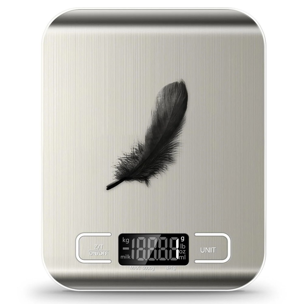 Food Scale, 11lb Kitchen Scale with 6 Units Tare Function & LCD Display,