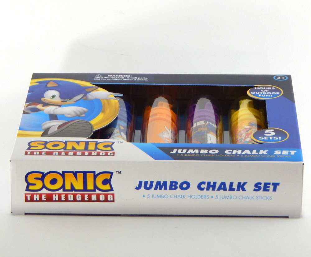 Sonic The Hedgehog Jumbo Chalk Set