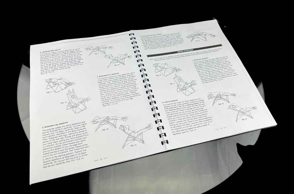 Ab Lounge Sport Manual Bundle: Assembly Guide, Quick Start Guide, Owners Manual