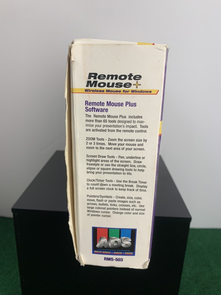 ADS Technologies Wireless Remote Mouse For Windows- Missing Software- New