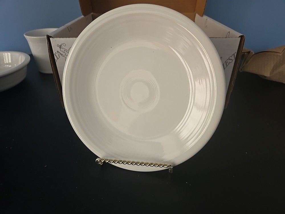 Fiesta White 4 pc. place setting dinnerware new 831 100