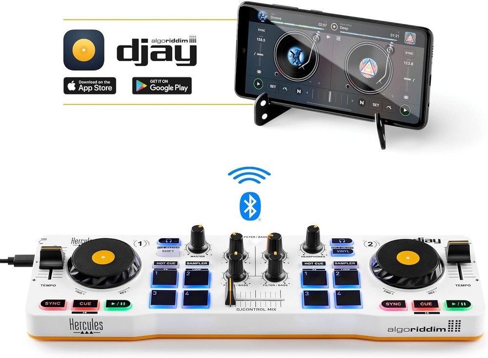 DJControl Mix – Bluetooth Wireless DJ Controller for Smartphones iOS and Andr...