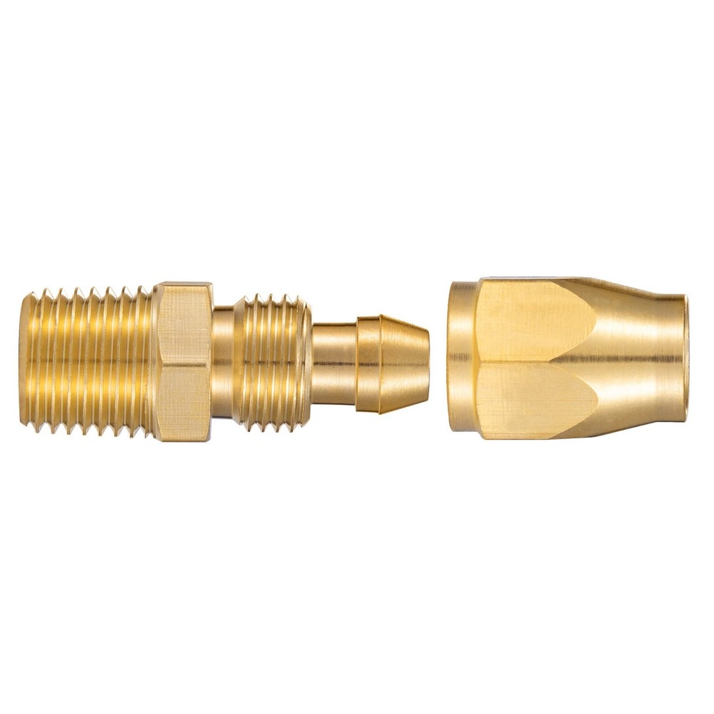 Breezliy Premium Solid Brass 2PCS Reusable Replacement 1/4 Inch, Bronze