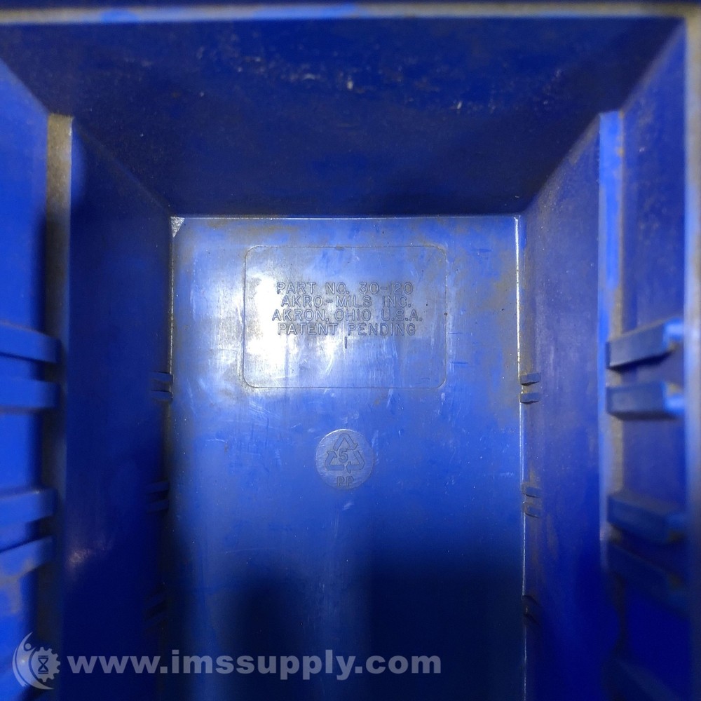 Akro Mils 30-120 Blue Plastic Storage Bin USIP