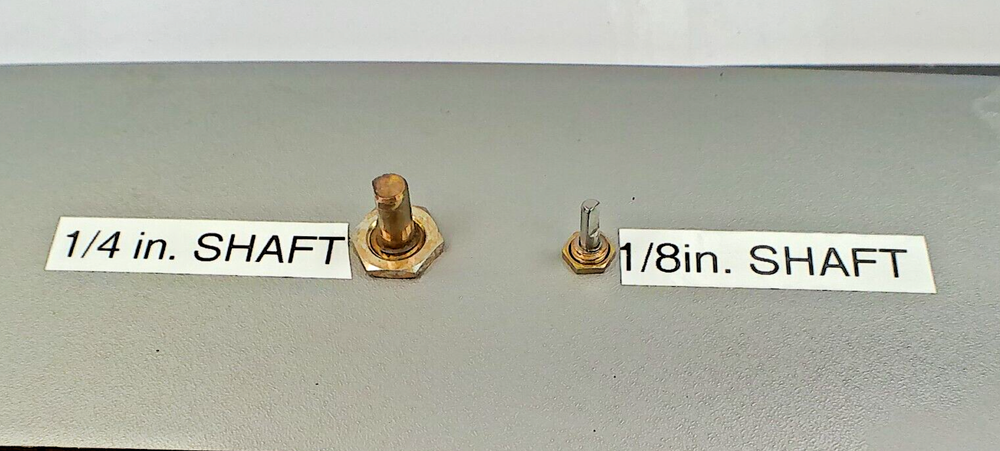 AVIONICS CONTROL KNOBS, FOR 1/8" SHAFT. SOLID ALUM, BLACK. QTY-4, 1 SET SCREWS