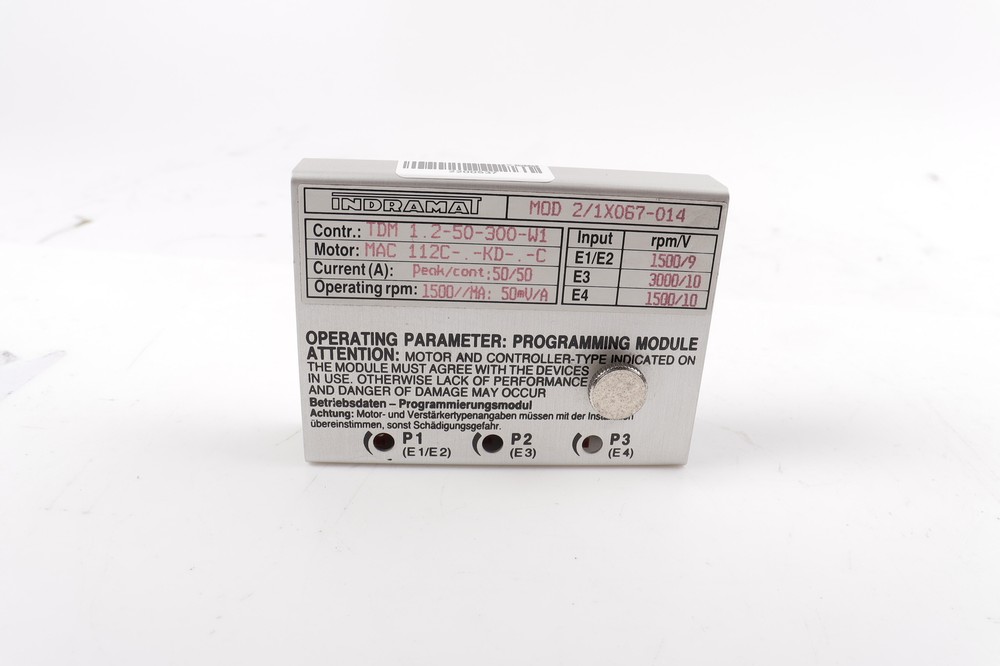 INDRAMAT Programming Module MOD 2/1X067-014 -2200537