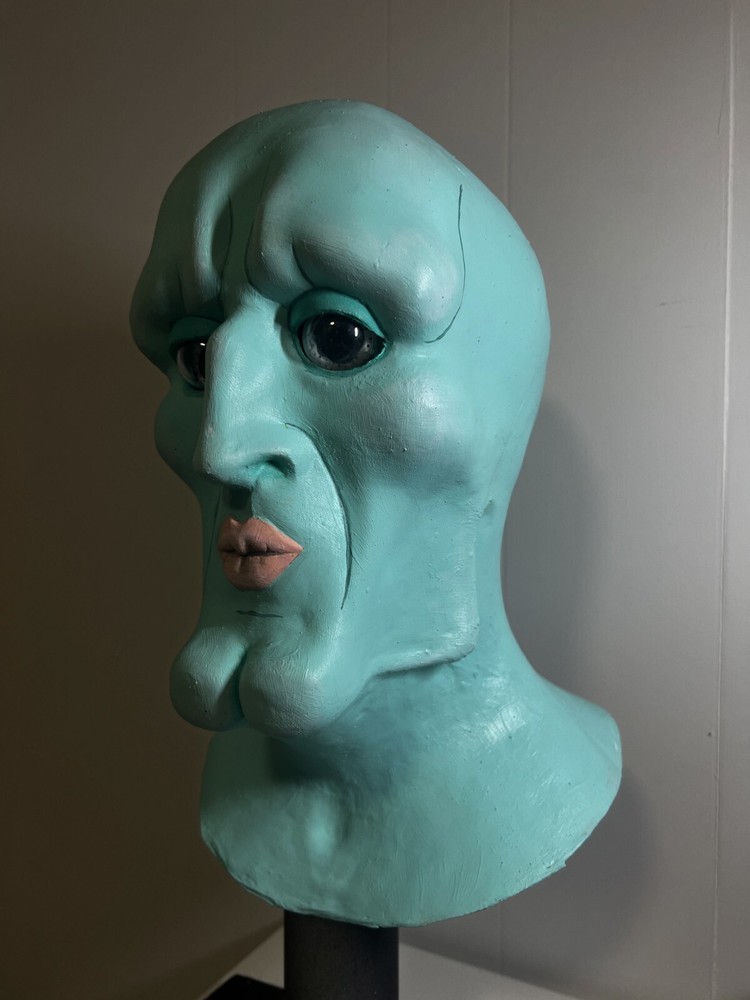 Handsome Squidward latex mask