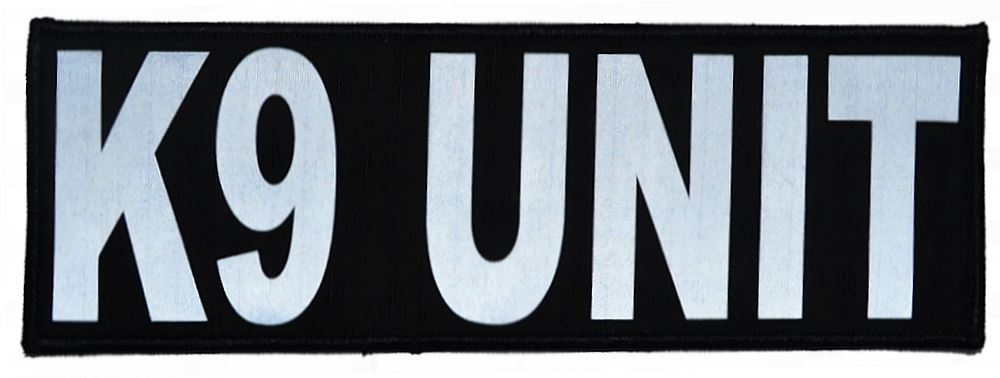 Reflective K9 Unit Patch - 3inch x 9inch