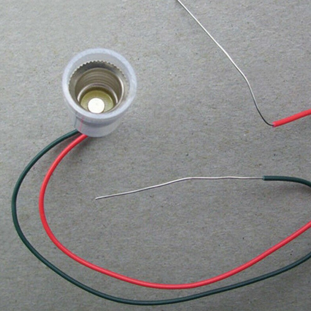 10X E10 LED Screw-Mount Small Bulbs Holder with Wire Socket E10 Lamp Light Base