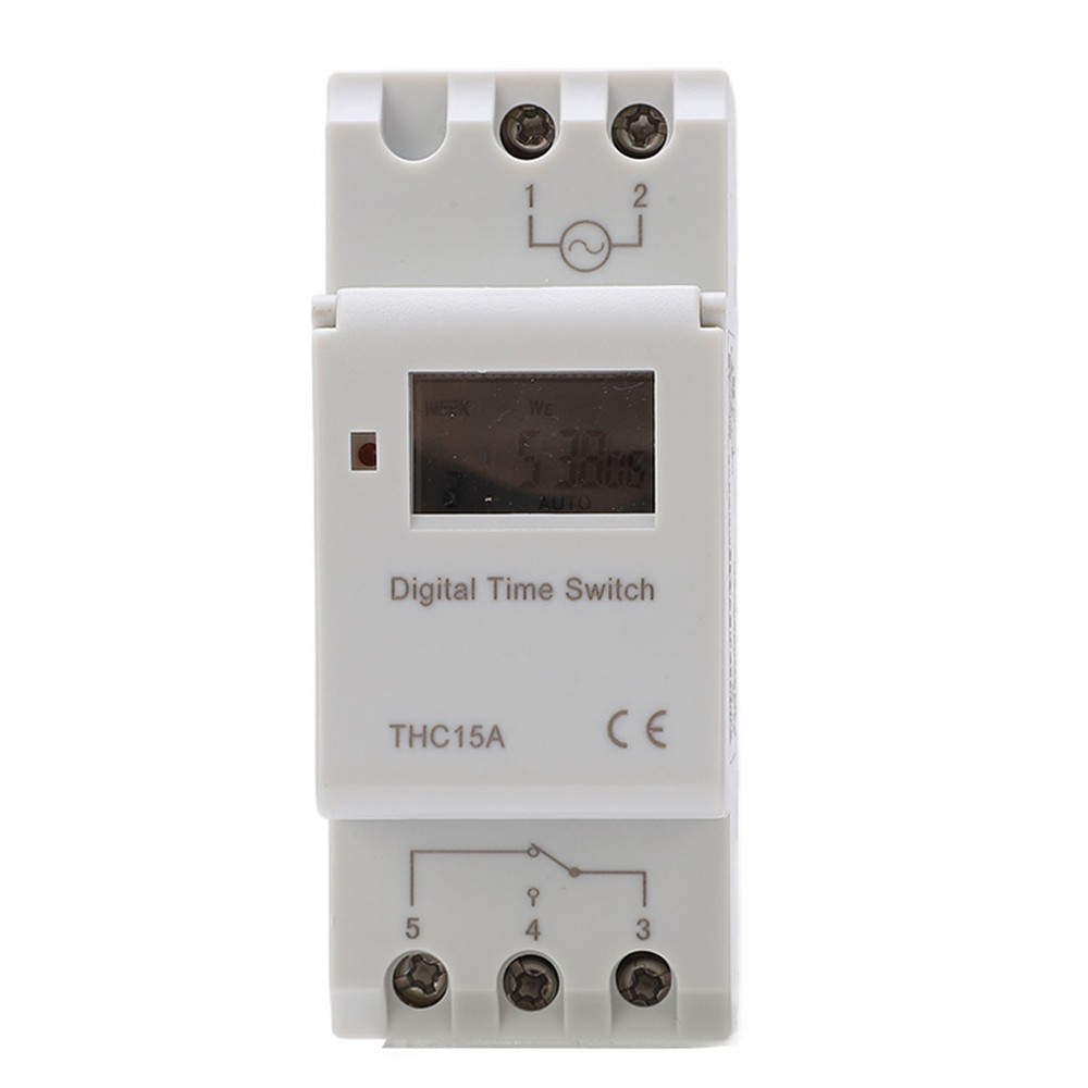 LCD Digital Timer Switch 16A Programmable Weekly Time Relay For Indoor/Outdoor