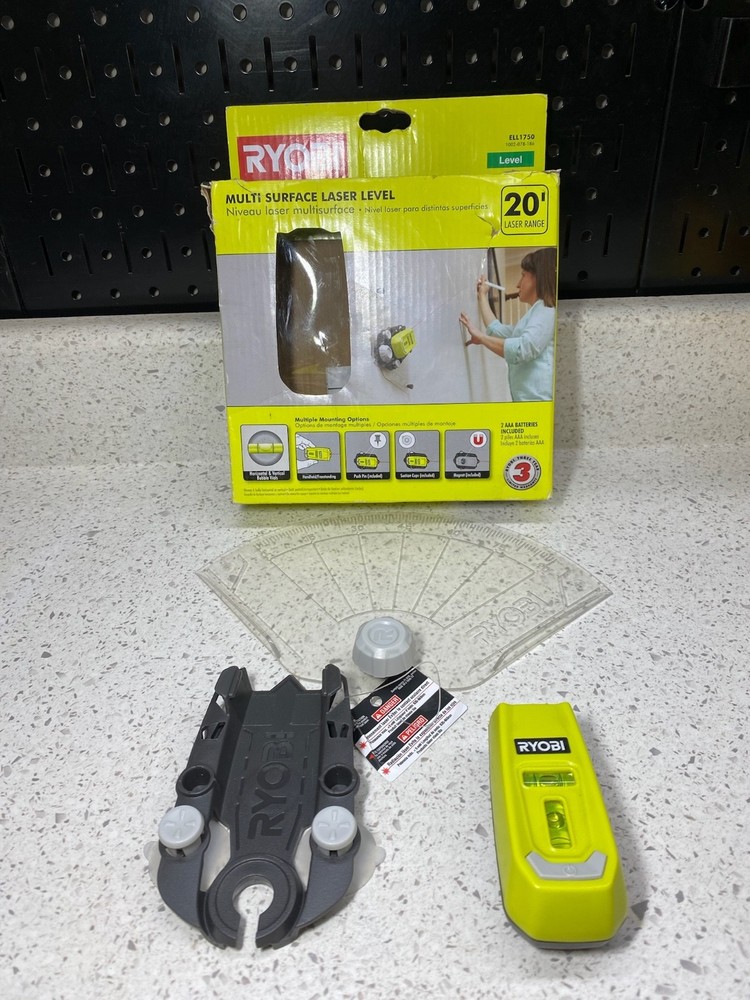 Ryobi Multi Surface Laser Level - ELL1750 20 ft. laser range