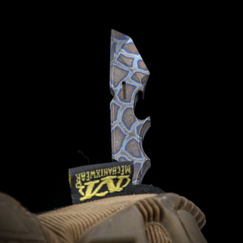 Solid Titanium Tactical Survival Multi Pocket Tool Pry Bar Crowbar Opener EDC