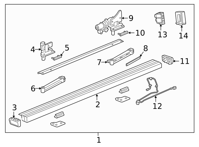Genuine GM Driver Side Assist Step Switch 84266749