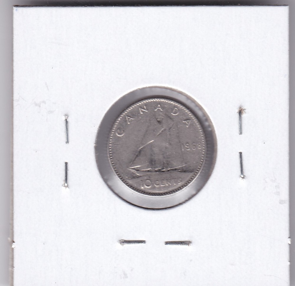 1968 Canada 10 Cents L1