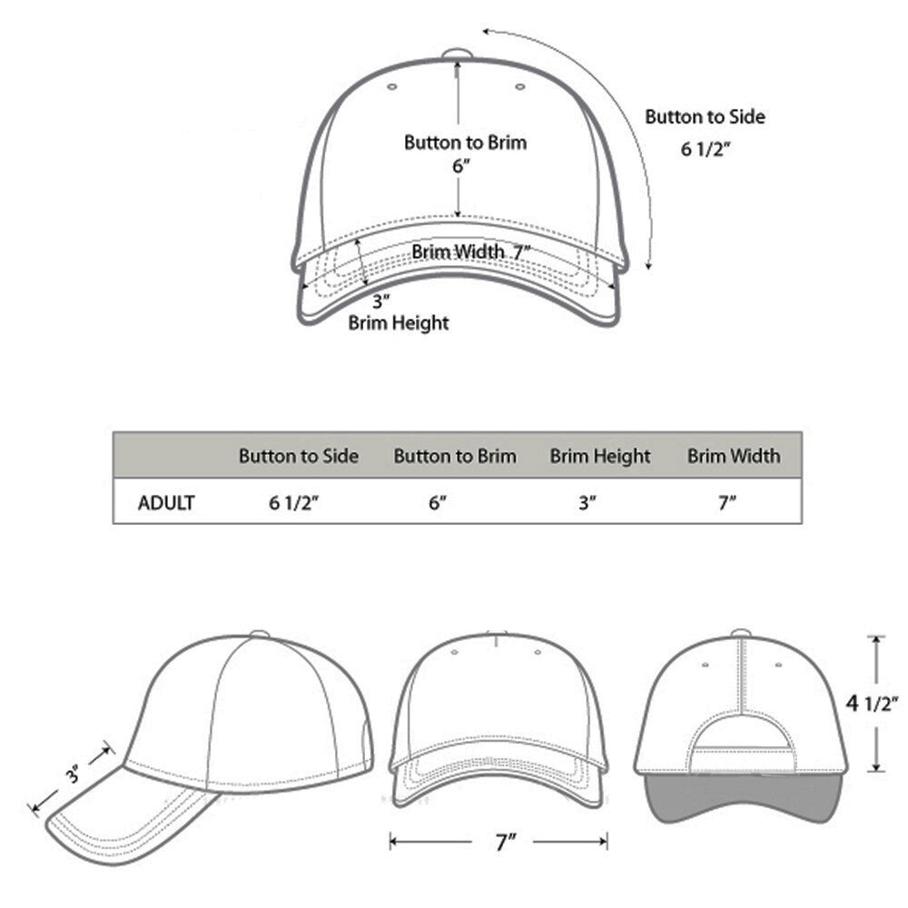 Security Hat Baseball Cap Gold White Embroidery Front Bill Back Adjustable Size