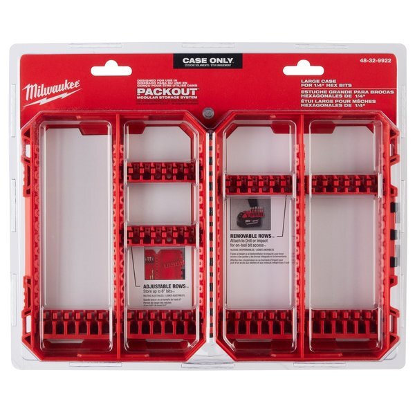 Milwaukee Tool 48-32-9922 Customizable Large Case For Impact Driver Accessories