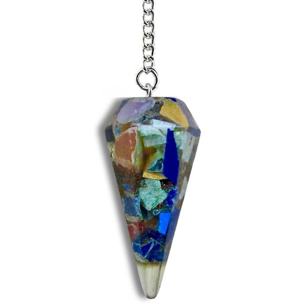 7 Chakra Resin Pendulum