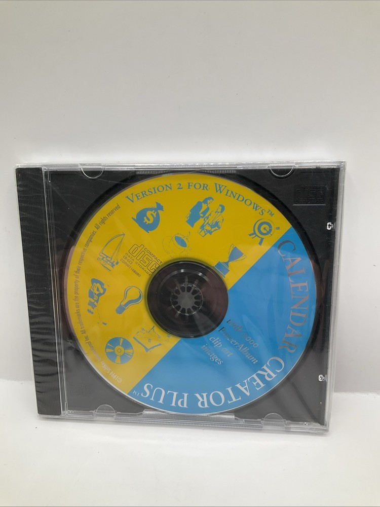 Vintage Calendar Creator Plus Version 2 for Windows Sealed Disc