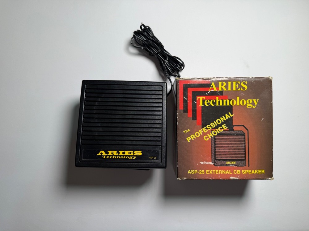 Aries technology ASP-25 External CB Speaker W/Original box