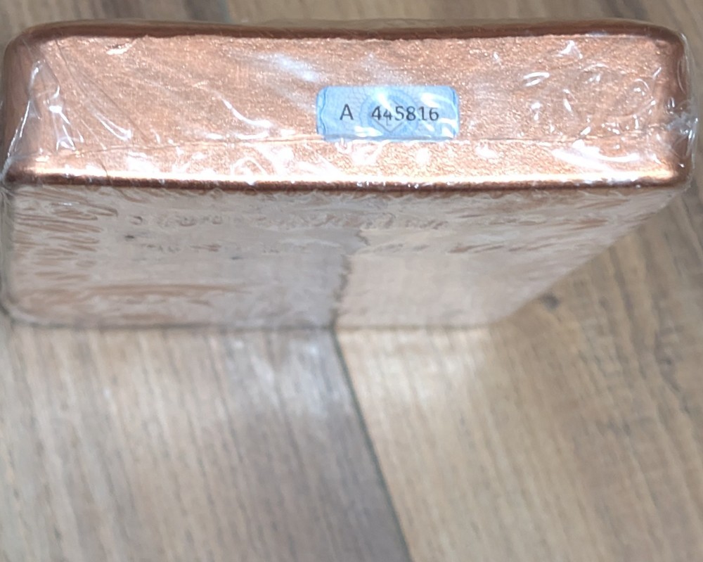 100 Oz Copper Geiger Serialized Sealed Bar