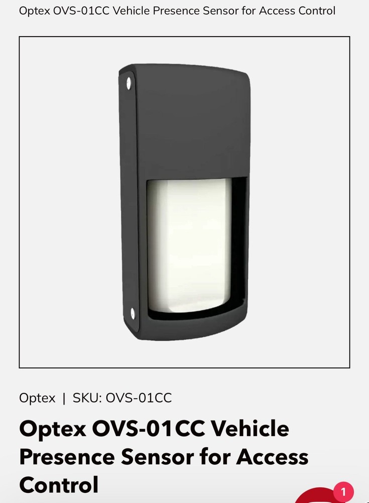 Optex CC  26’ Range Vehicle Presence Sensor Loop Detector No Inground Loop (GT2)