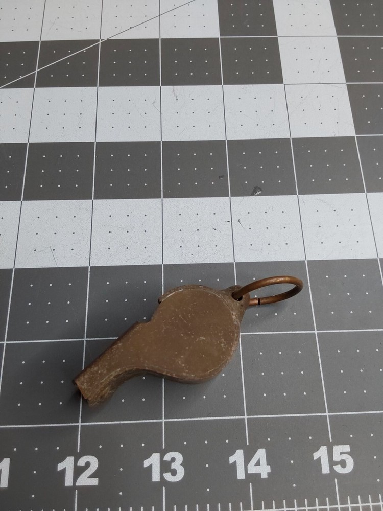 WWII US Army Regulation Solid Brass Whistle