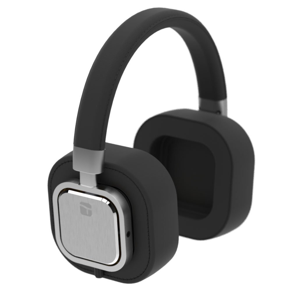 Torque Audio On/Over Ear Customizable Headphone (Brushed Silver Metallic)