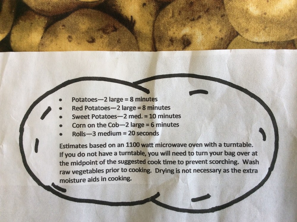 MICROWAVE BAKED POTATO BAG