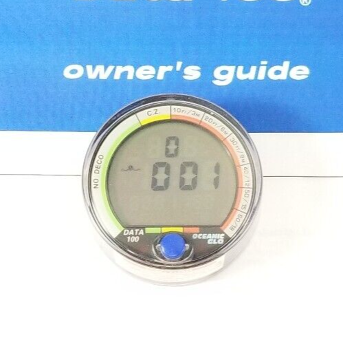 Oceanic Data 100 Puck Scuba Dive Computer + Manual #4062