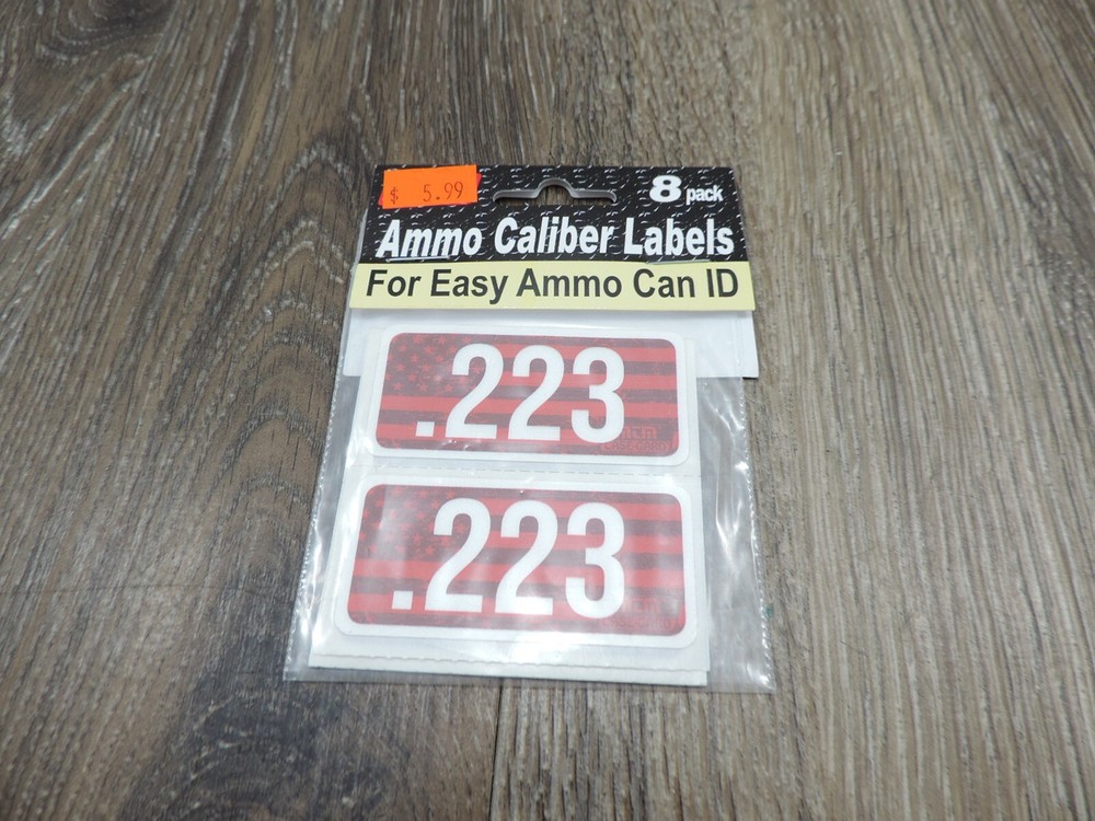 Ammo Can Caliber Labels 8 Pack .223 CL223