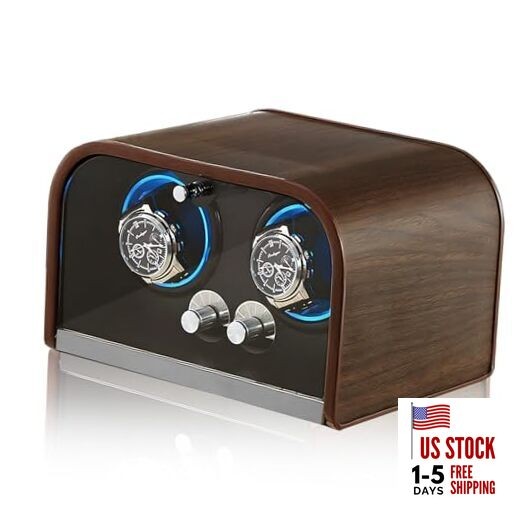 Watch Winders for Automatic Watches, Double Automatic Watch Winder Box 2 Slots